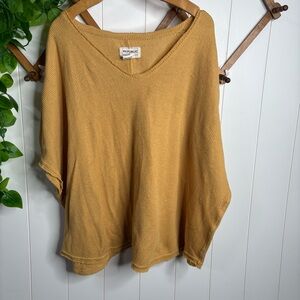 Women’s For the republic waffle knit v-neck mustard yellow 2x